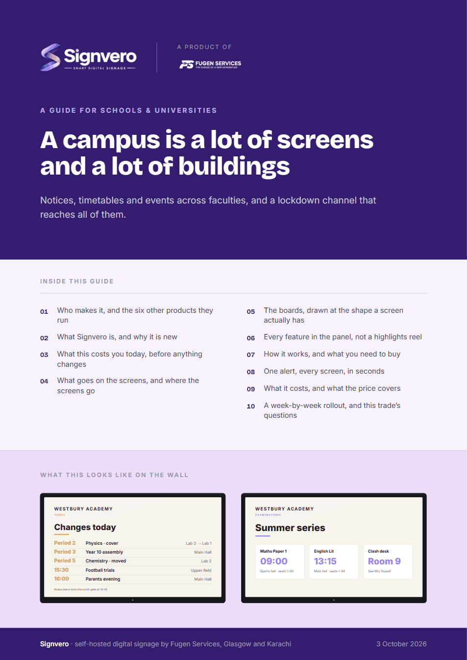 The cover of the Signvero guide for Schools & universities